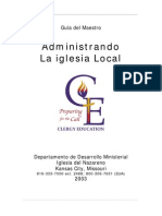 Administrando La Iglesi Local-Guia Del Maestro