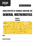 Module 1 - GENERAL MATHEMATICS