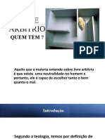 Apresentação Livre Arbítrio