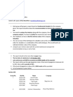 Investment Management 2020-22 Group Project (Weightage 20%) : Jsmatharu@imtnag - Ac.in