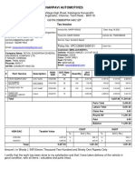 Narpavi - Honda Amaze Invoice