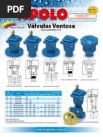 Ficha Técnica Válvulas Ventosa