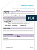 SITXHRM006 Student Assessment