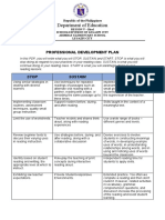 Department of Education: Professional Development Plan