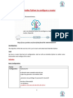 2 - User Netmiko Python To Configure A Router