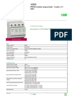 Product Data Sheet: PRD40 Modular Surge Arrester - 3 Poles + N - 340V