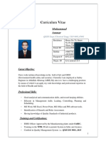 Curriculum Vitae: Muhammad Ammar