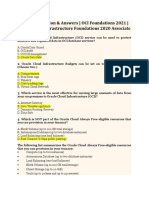 OCI Exam Question & Answers - OCI Foundations 2021 - Oracle Cloud Infrastructure Foundations 2020 Associate Dumps Set 2