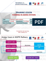 Training Lesson: Foaming in Amine Systems