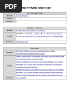 Class XI Physics Target Paper: Ch#01 The Scope of Physics Short Q/A Long Q/A Numerical