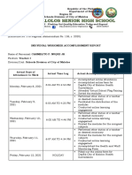 CPN Week 35 Individual Workweek Accomplishment Report