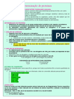 Resumo Determinação de Proteínas