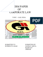 Term Paper OF Corporate Law: Topic: - Gail India