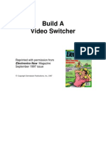 Build A Video Switcher: Reprinted With Permission From September 1997 Issue