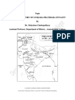 Topic Political History of Gurjara-Pratihara Dynasty by Dr. Malyaban Chattopadhyay Assistant Professor, Department of History, Asansol Girls' College