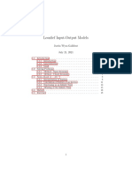 Leonfief Input-Output Models: Justin Wyss-Gallifent July 21, 2021