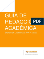 Guía de Redacción APA 7ma Edición