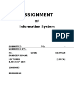 Assignment: OF Information System