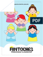 Fantoches Princesas Classicas - Coleção 1