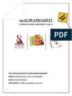 Health and Safety: School Based Assesment (S.B.A)