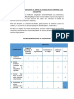 Matriz de Alternativas