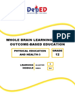 Whole Brain Learning System Outcome-Based Education: Physical Education and Health-3 Grade