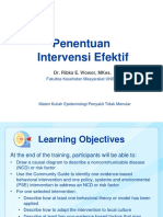 Penentuan Intervensi Efektif: Dr. Ribka E. Wowor, Mkes