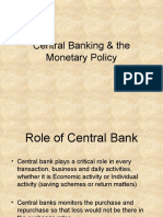 Bentral Banking and Monetary Policy