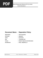 Policy - Separation - V3go Way