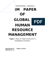 Globalisation Term Paper