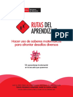 Rutas Del Aprendizaje Hacer Uso de Saberes Matemáticos para Afrontar Desafíos Diversos. Fascículo General 2