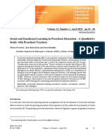 Social and Emotional Learning in Preschool Education - A Qualitative Study With Preschool Teachers