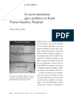 Elogio de La Razón Mundana Antropología y Política en Kant: - , Nuria Sánchez Madrid