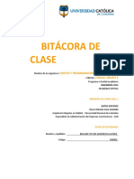 Bitacora Costos y Programacion de Obras