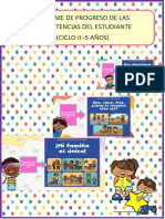 5 Años Informe de Progreso Competencia Tercer Bimestre