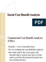 Social Cost Benefit Analysis