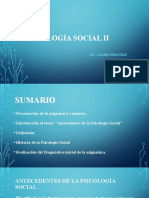 Presentación de Psicología Social II