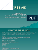 First Aid PPT - DR Ghazi