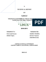 "Linux": A Technical Report ON