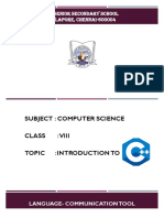 Class 8 C++ppt1