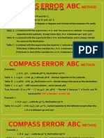 Compass Error ABC Method