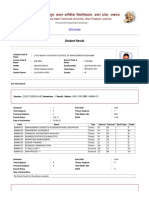 Student Result: Session: 2020-21 (REGULAR) Semesters: 1 Result: Marks: 805/1200 COP: KMBN101