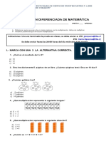 Evaluación Diferenciada de Multiplicaciones 2ºB