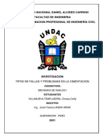 Tipos de Fallas y Problemas en La Cimentacion