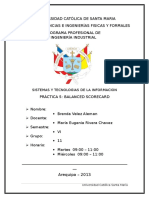 Balance Scorecard Leche Gloria