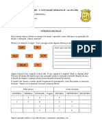 6o Ano - Semana 23 - Números Decimais (Conceito, Adição e Subtração)