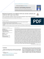 Mechanical Properties Soil Stabilized With Nano Calcium Carbonate and Reinforced With Carpet Waste Fibers