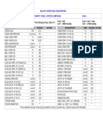 Boiler Operating Parameters