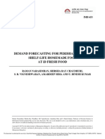 Demand Forecasting For Perishable Short Shelf-Life Homemade Food at Id Fresh Food