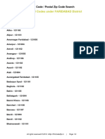 All Postal Codes Under FARIDABAD District: Pin Code / Postal Zip Code Search